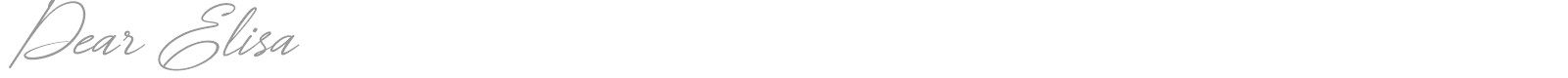 Dear Elisa font preview